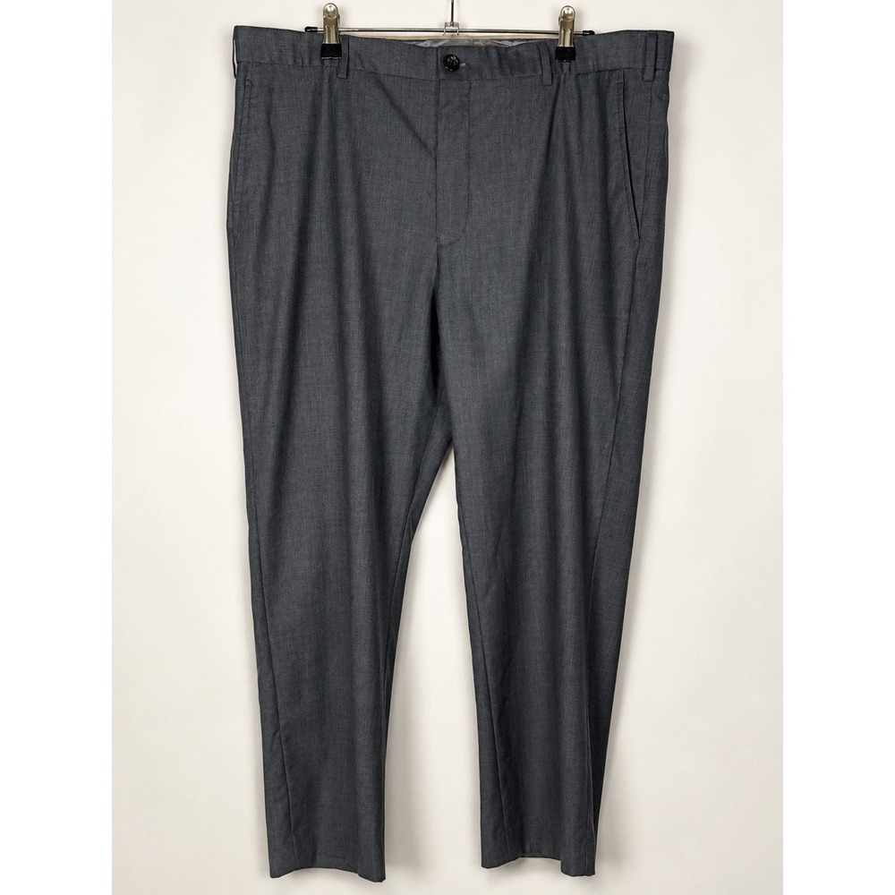 Hart Schaffner Marx 38x30 Charcoal Gray Wool Dress Pants Career Office